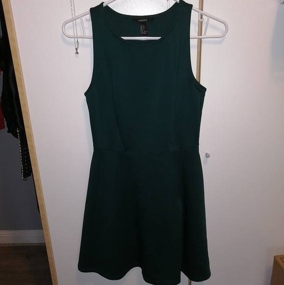 F21 green skater dress - Picture 2 of 10